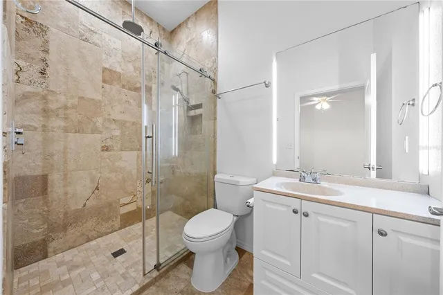 a view of backyard of house