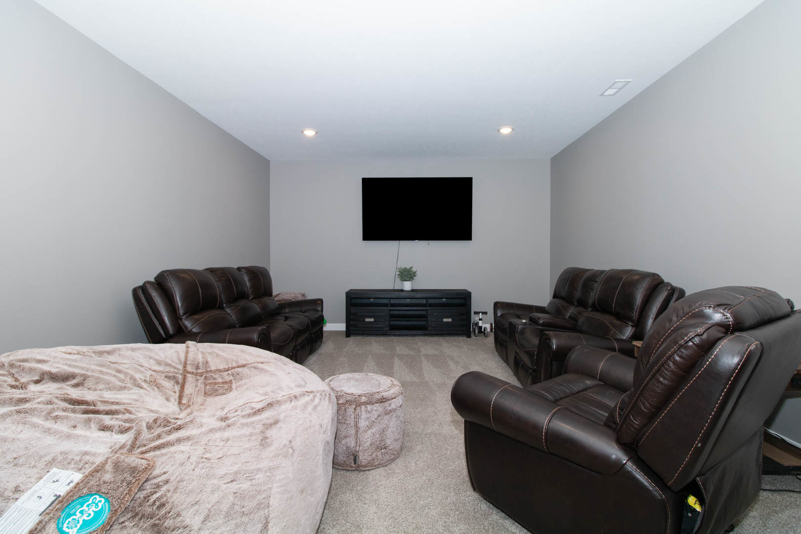 300 Raef Road Downs, IL 61736 - Photo 36 of 47 a living room with furniture and a flat screen tv