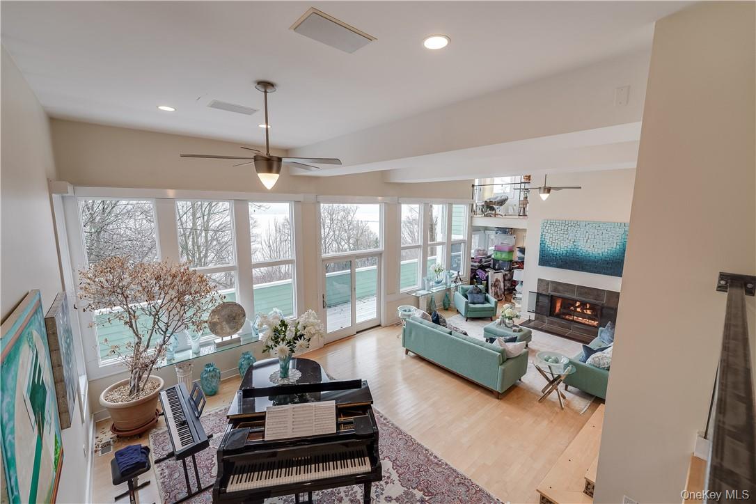 910 Rte 9W Nyack, NY 10960 - Photo 21 of 36 Overlooking From the Dining Room Above the Grand Piano