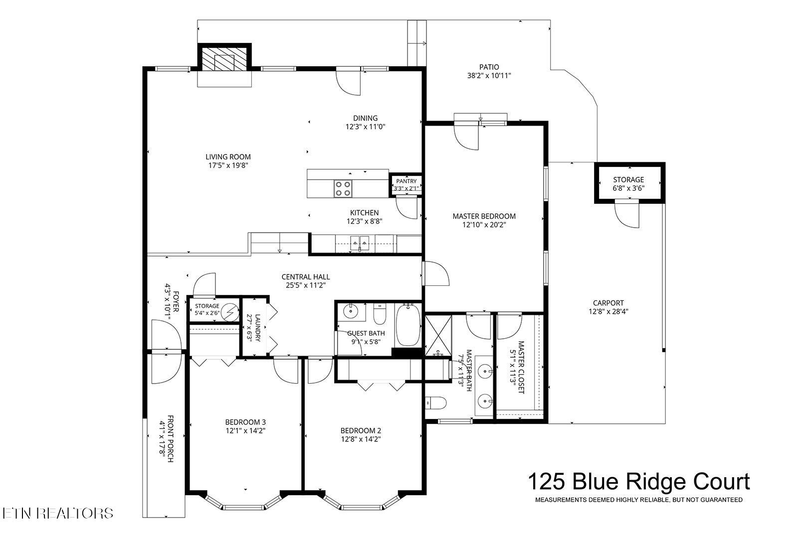 125 Blue Ridge Court Oak Ridge, TN 37830 - Photo 39 of 39 40_BlueRidgeCourt_125_FloorPlan