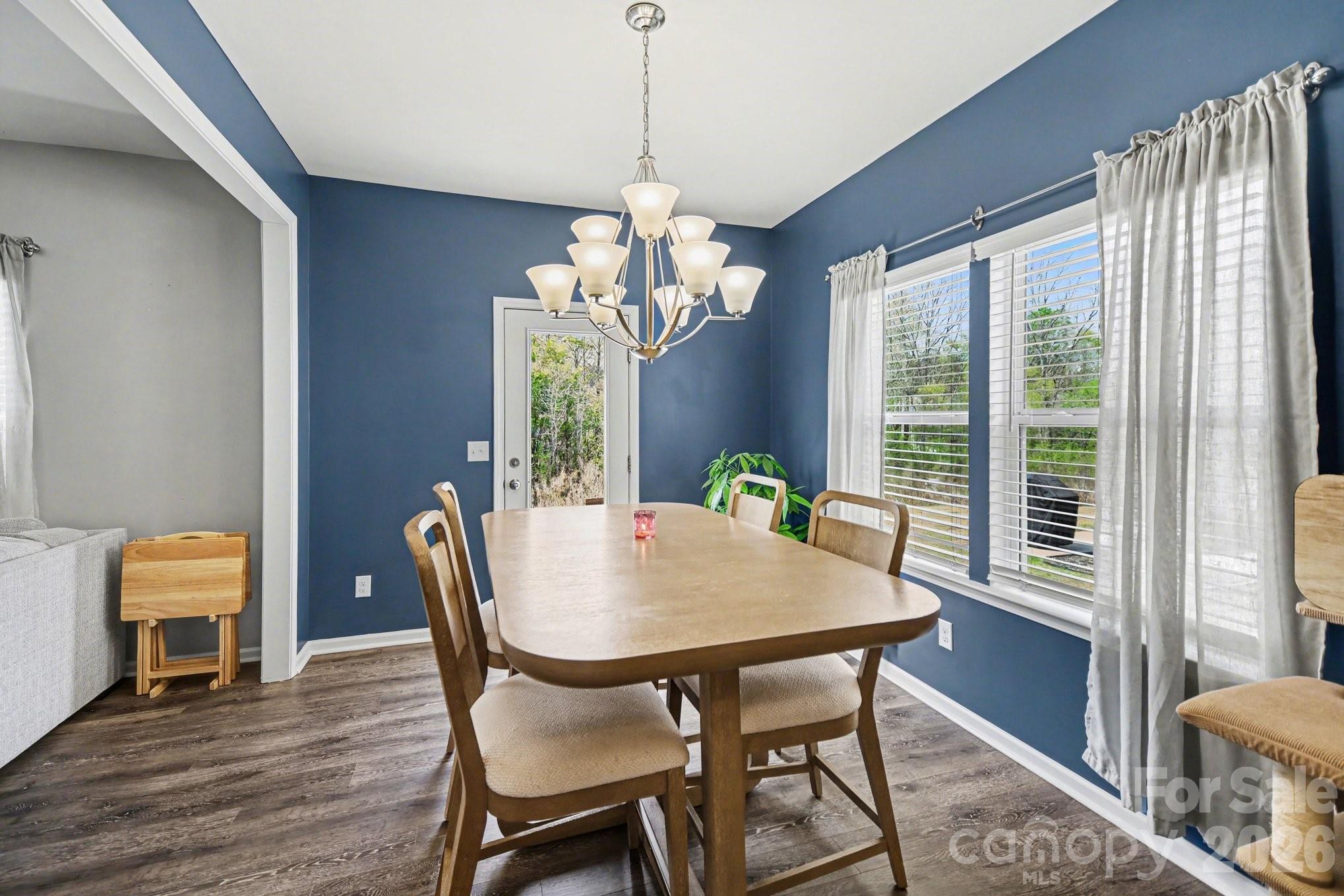 6423 Kinder Lane Lancaster, SC 29720 - Photo 14 of 48 a view of a dining room with furniture window and wooden floor