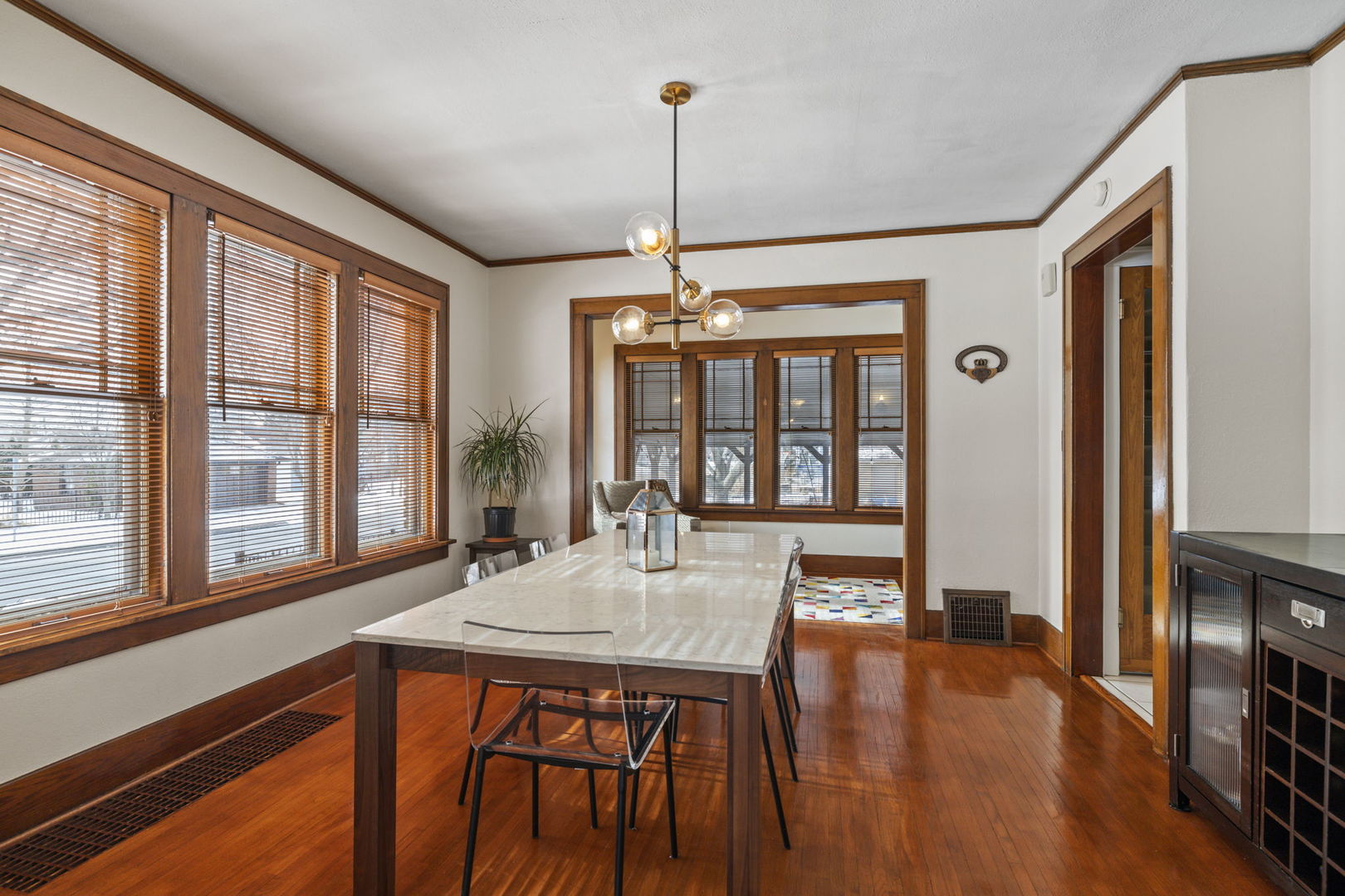 603 North Brainard Street Naperville, IL 60563 - Photo 13 of 44 a dining room with furniture window wooden floor