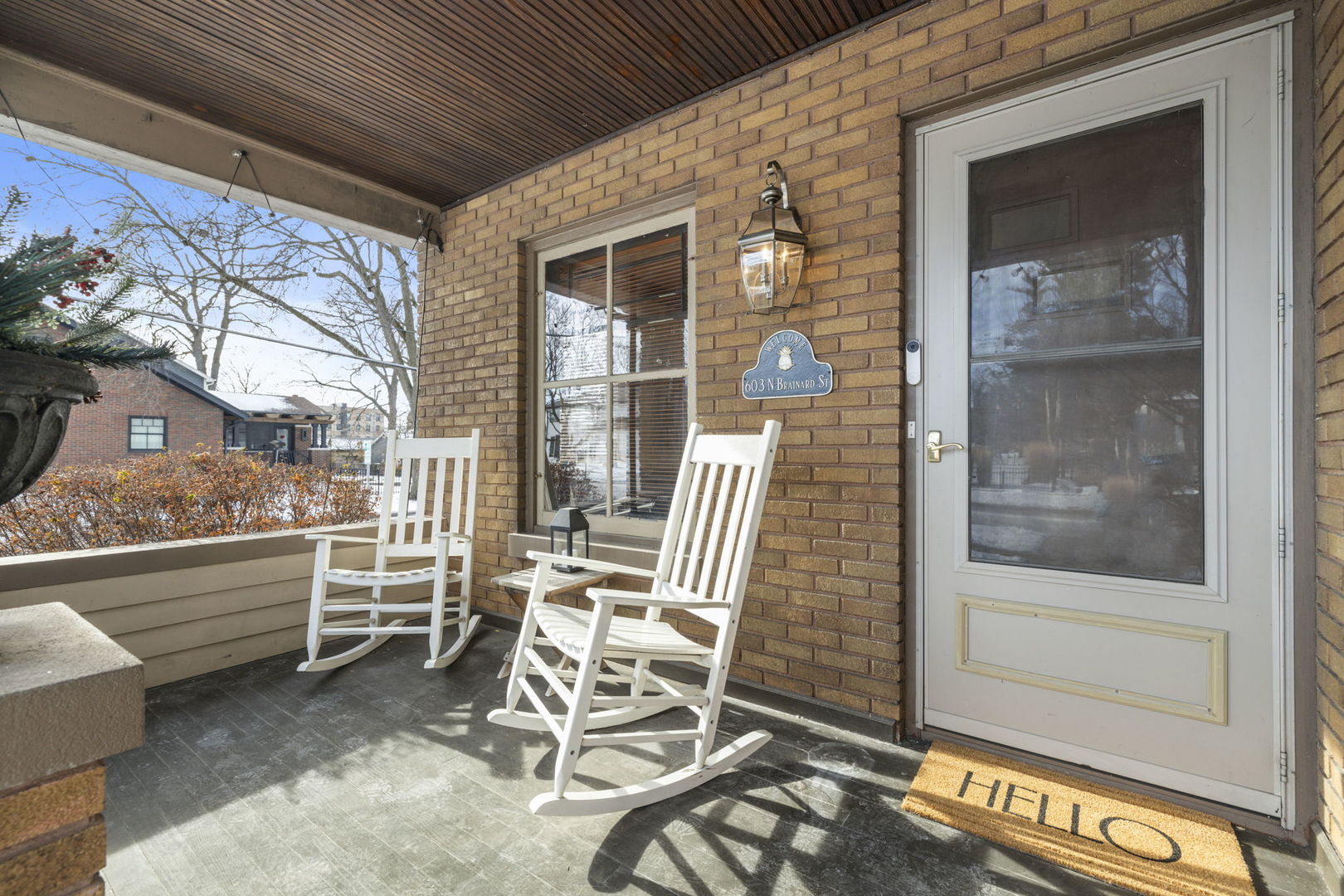 603 North Brainard Street Naperville, IL 60563 - Photo 9 of 44 a view of a chair and table in the balcony