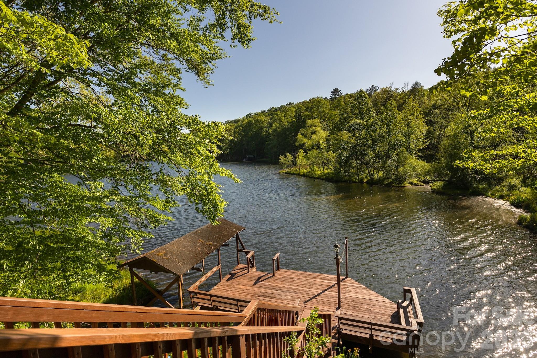 1971 Buffalo Creek Road Lake Lure, NC 28746 - Photo 3 of 31 a backyard of a house with lots of green space