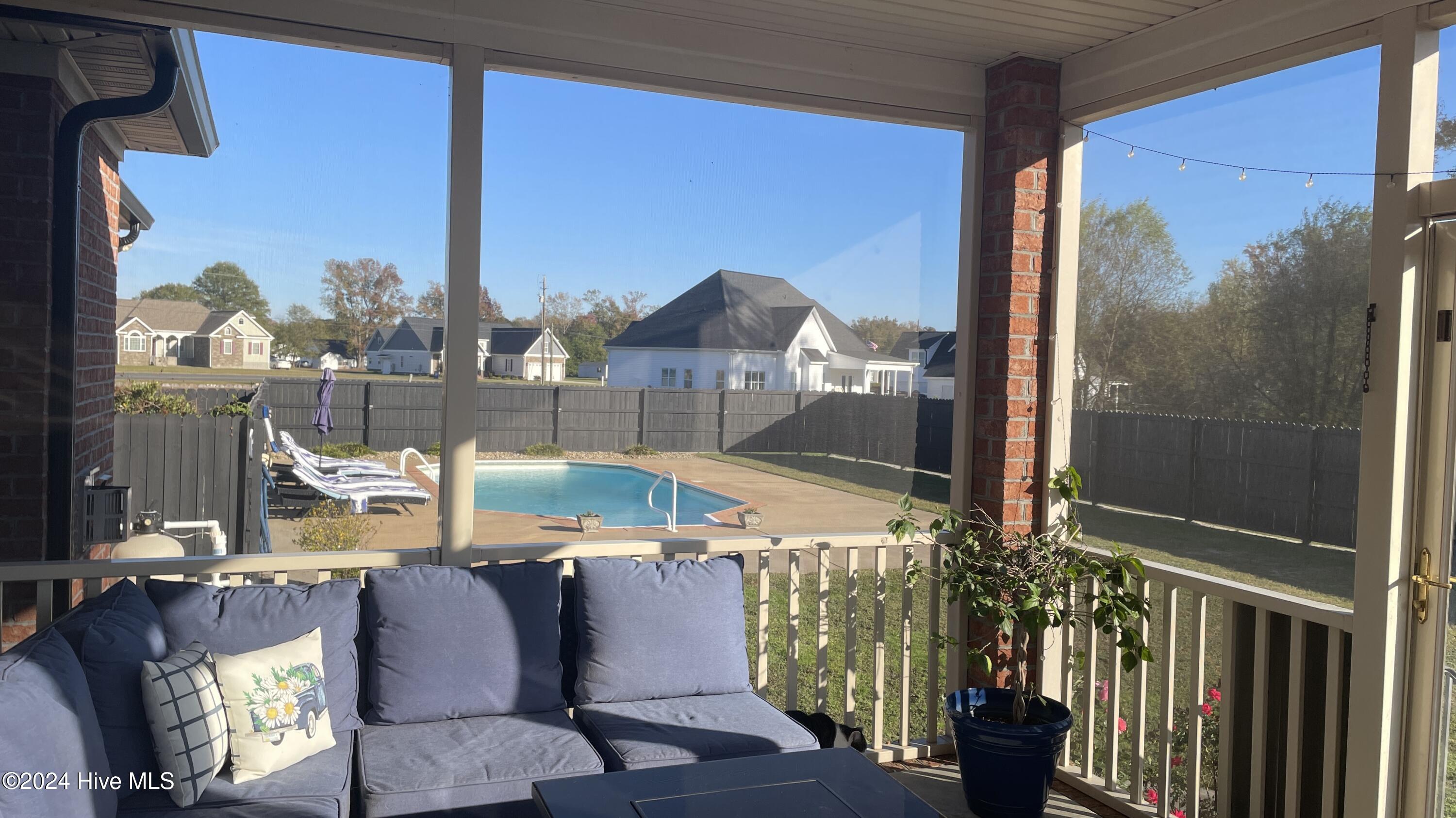 2860 Beddard Road Grimesland, NC 27837 - Photo 7 of 33 screen porch pool