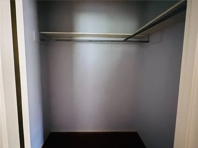 a close view of closet
