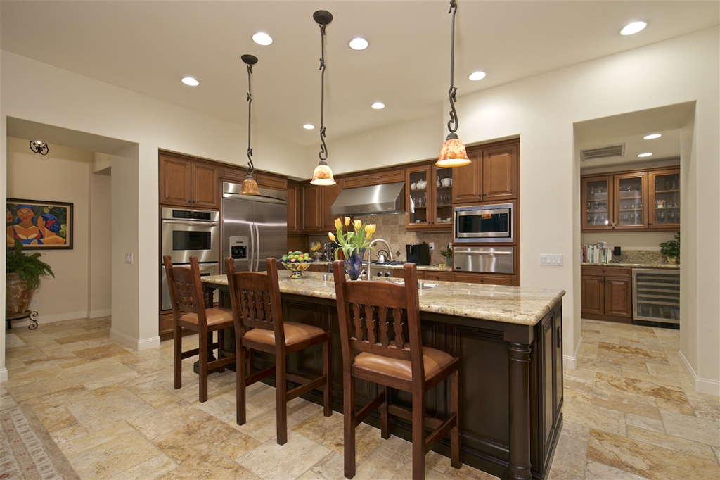 2436 Lapis Road Carlsbad, CA 92009 - Photo 17 of 25 Gourmet kitchen and Butlers nook with wine refrigerator