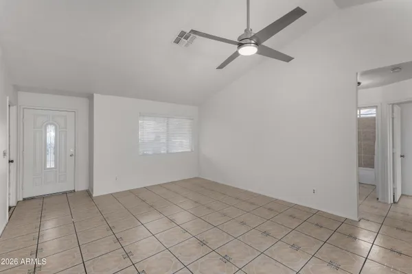 a view of an empty room