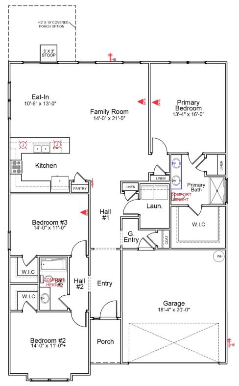1001 Par Three Court Manning, SC 29102 - Photo 52 of 52 Durham D Floorplan