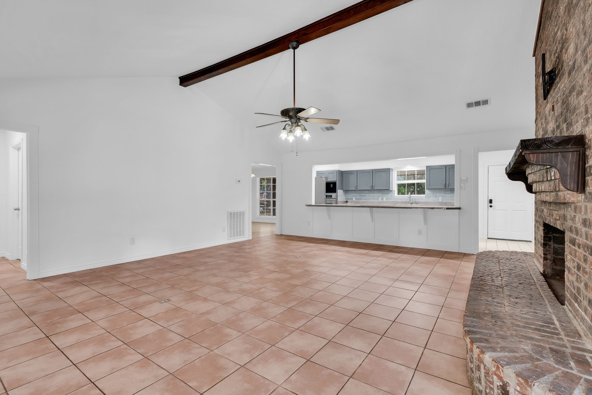 19811 Sagging Oaks Drive Spring, TX 77388 - Photo 16 of 35 a view of a livingroom with a fireplace