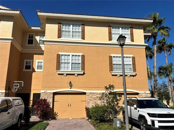 a front view of a house with a window