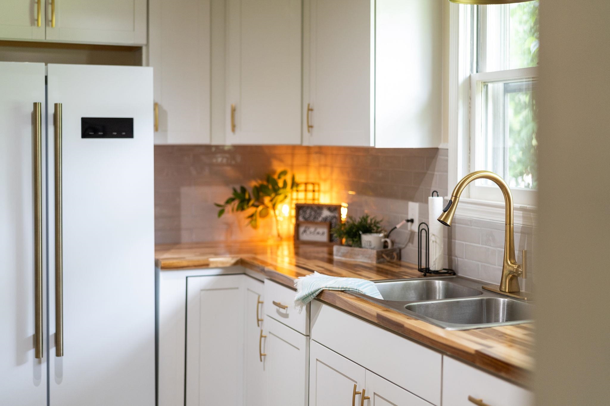 2302 Lee Highway Mount Sidney, VA 24467 - Photo 12 of 75 a kitchen with a sink and a refrigerator