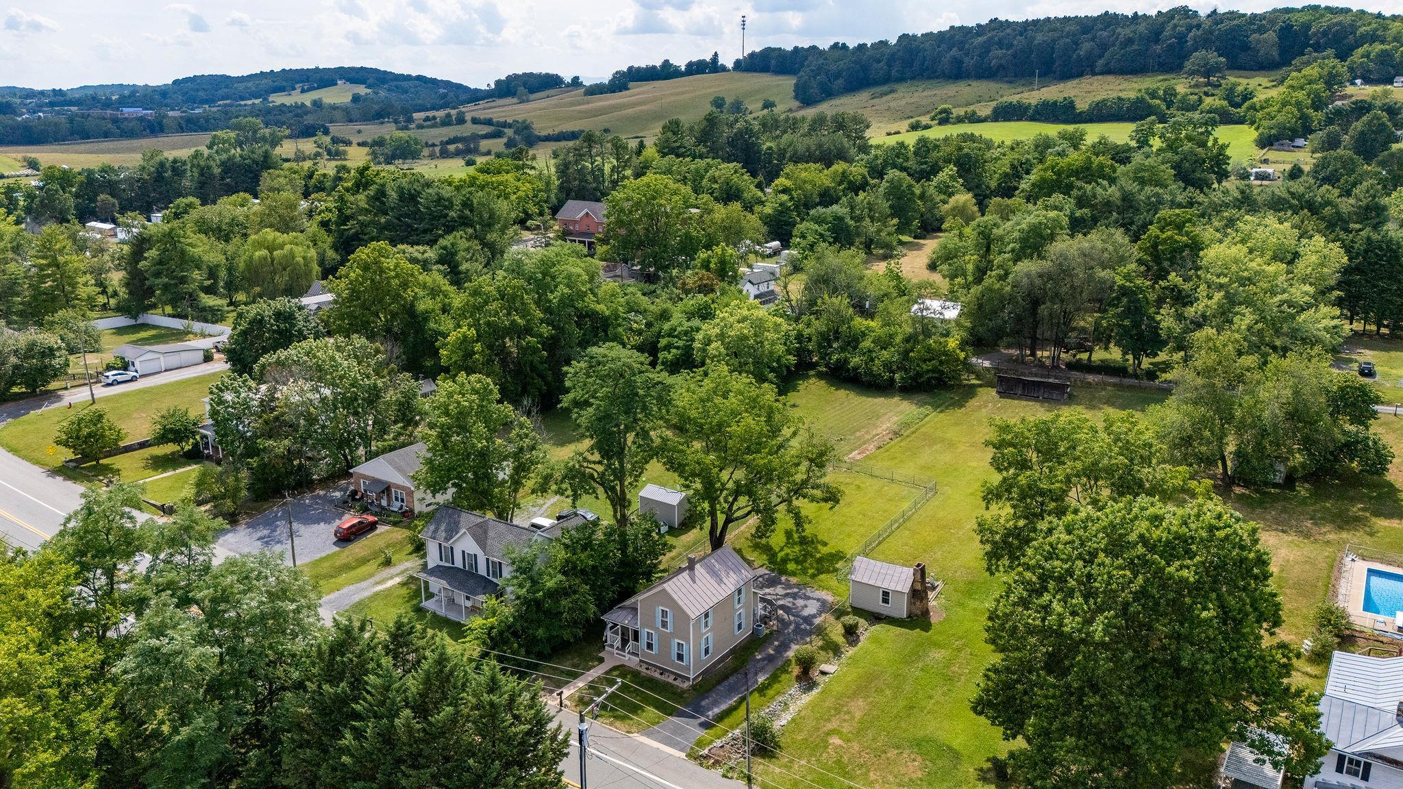 2302 Lee Highway Mount Sidney, VA 24467 - Photo 68 of 75 an aerial view of residential house with outdoor space and river view