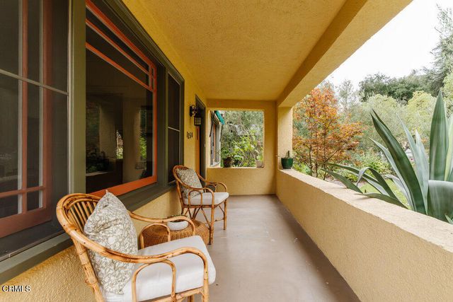 a outdoor space with furniture