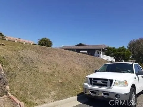 a car parked in front of a house