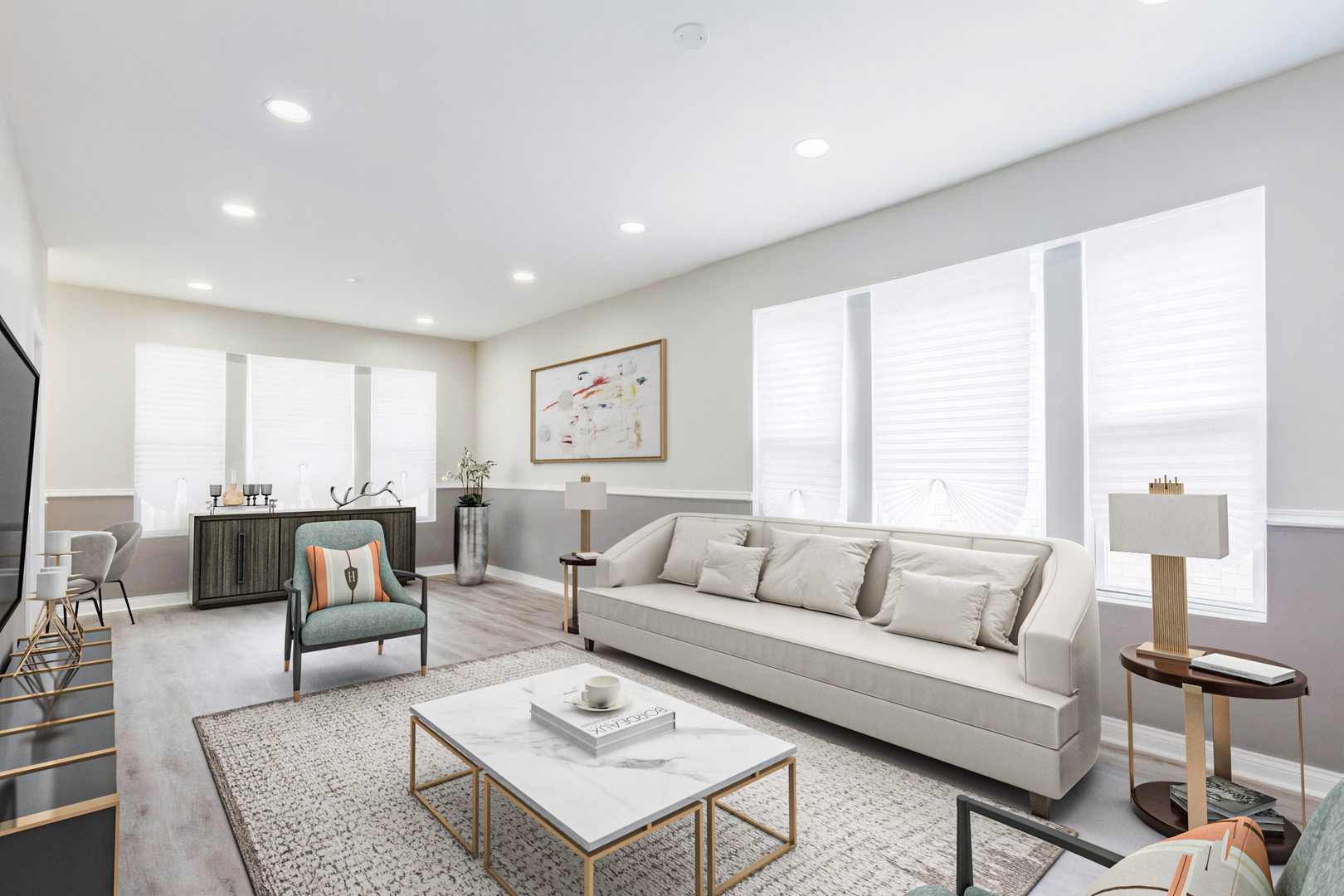 8538 South May Street Chicago, IL 60620 - Photo 6 of 38 a living room with furniture and a large window