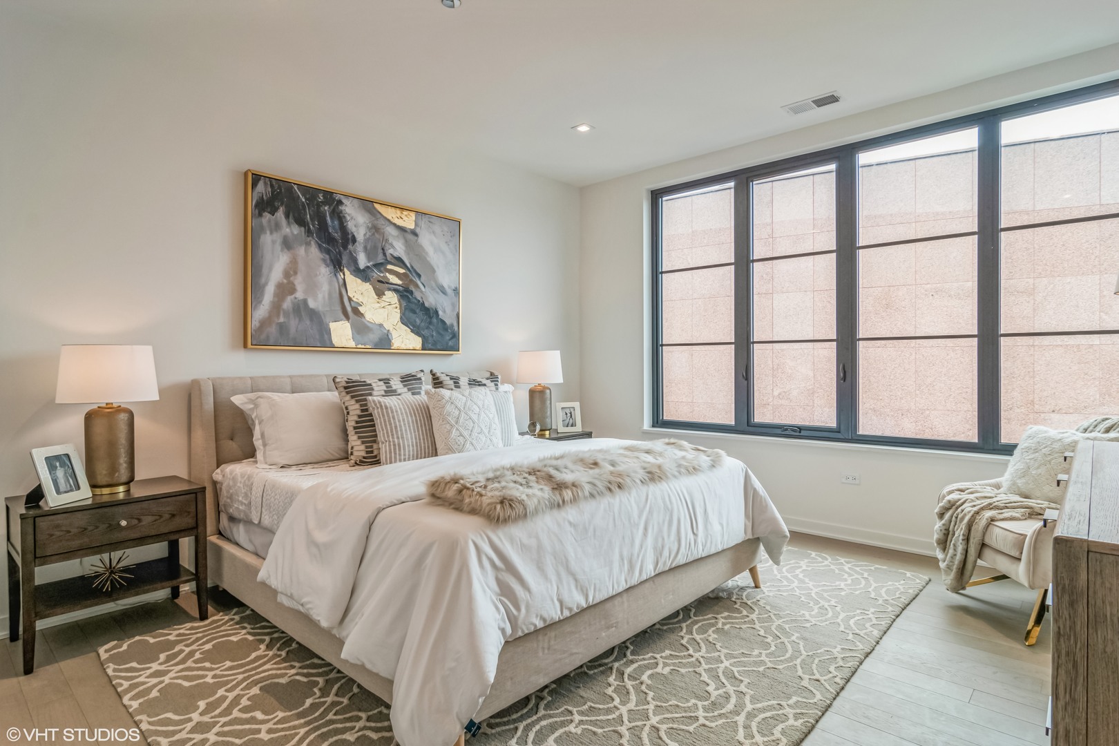 1400 West Monroe Street, Unit 6E Chicago, IL 60607 - Photo 9 of 12 a bedroom with bed and a window