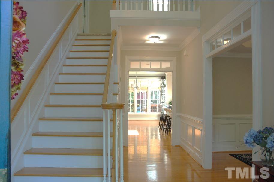 10900 Fitzwilliam Street Raleigh, NC 27614 - Photo 2 of 25 a view of entryway and hall with wooden floor