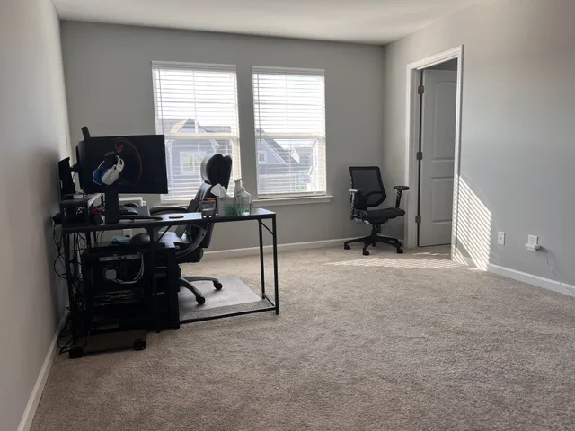 a view of a workspace with a window