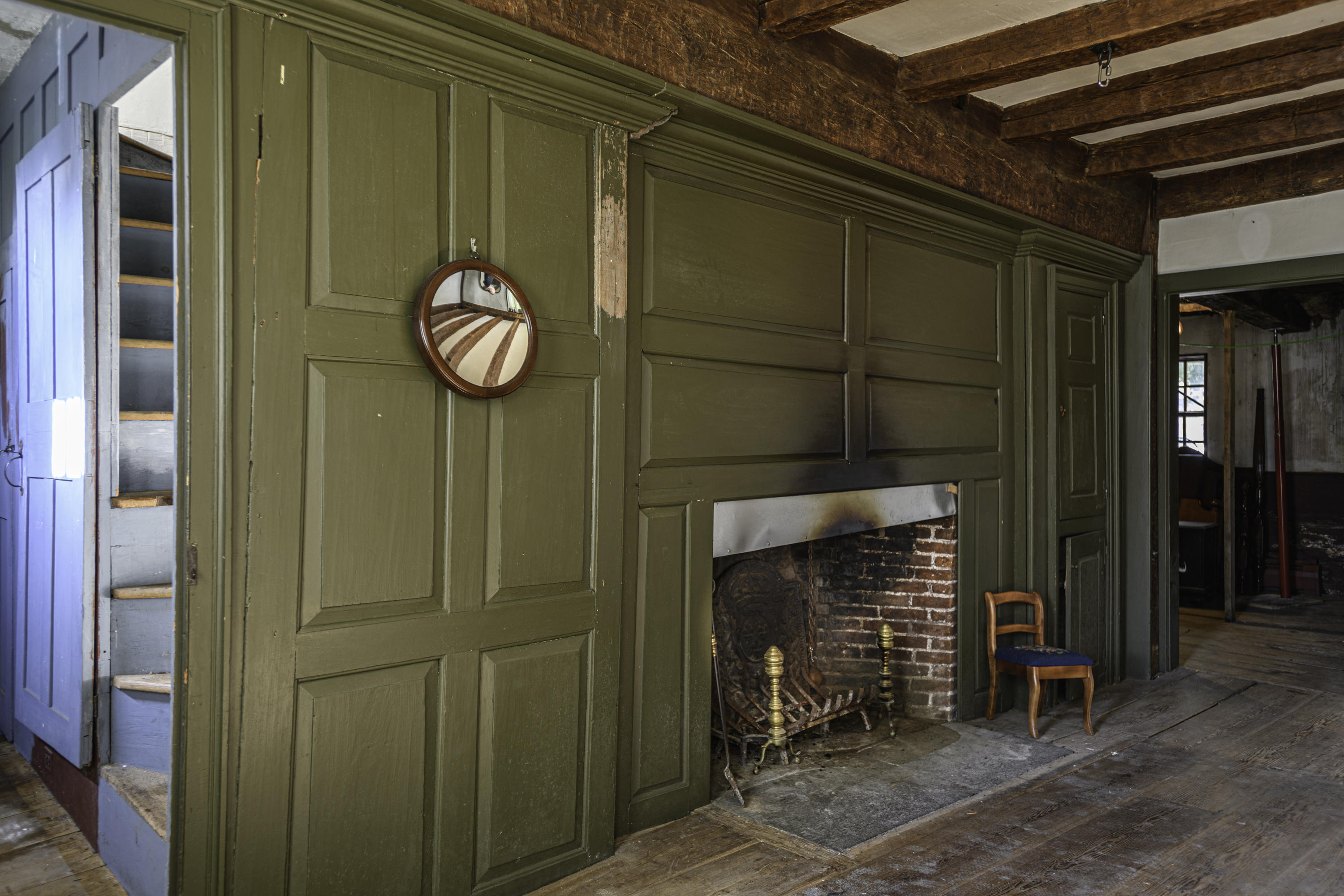 2591 Post Road Darien, CT 06820 - Photo 29 of 46 a view of a hallway with wooden door