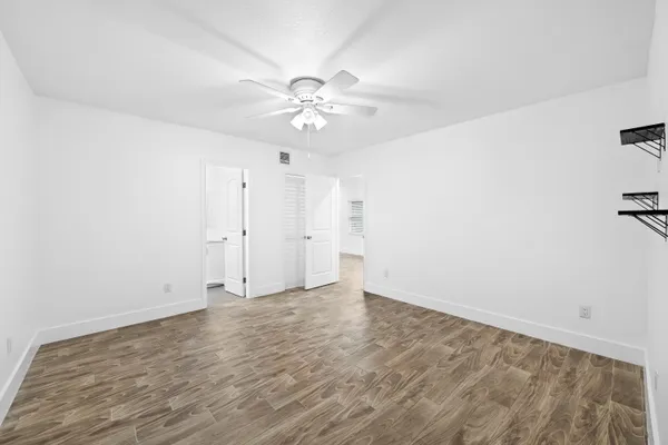 wooden floor in an empty room