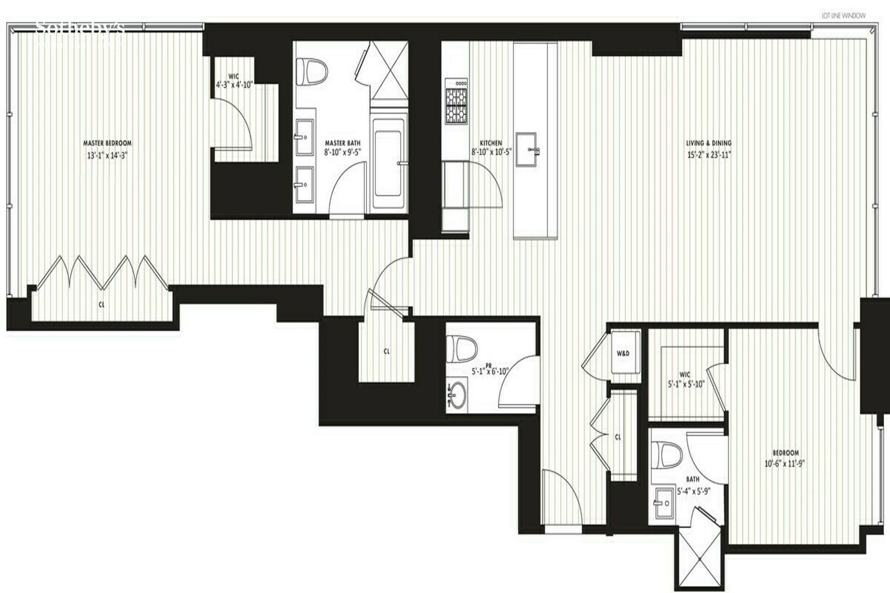 172 Madison Avenue, Unit 8B Manhattan, NY 10016 - Photo 11 of 11 a picture of a floor plan