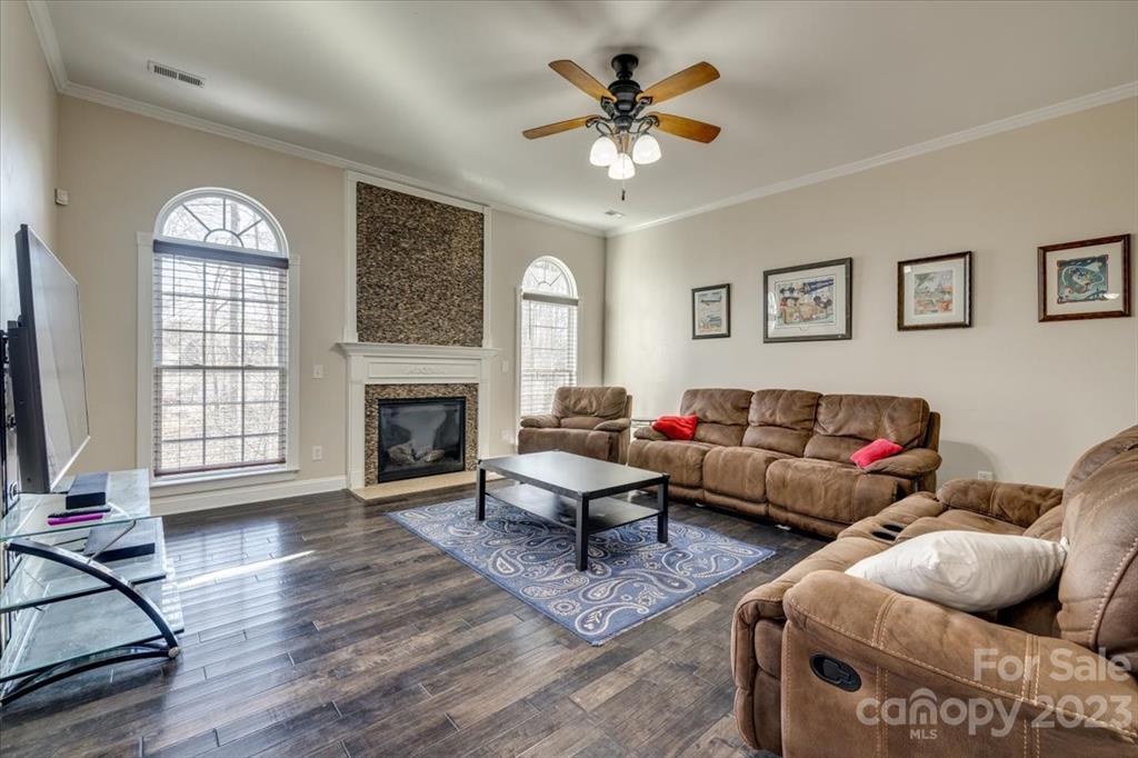 368 Windell Drive Fort Mill, SC 29708 - Photo 13 of 48 a living room with furniture and a fireplace