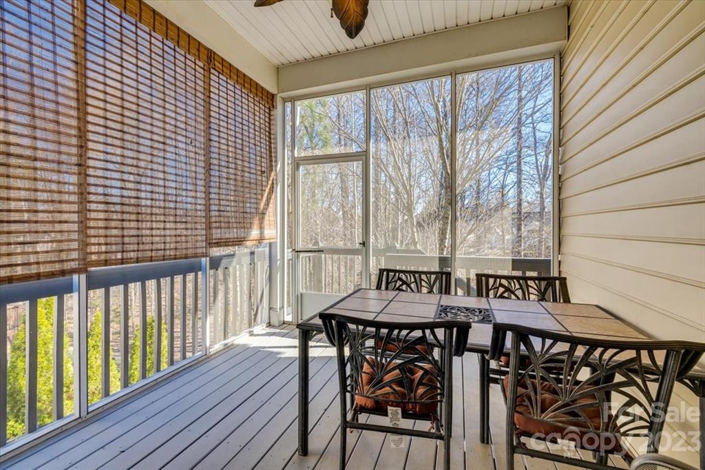 368 Windell Drive Fort Mill, SC 29708 - Photo 22 of 48 a view of a balcony with furniture and wooden floor