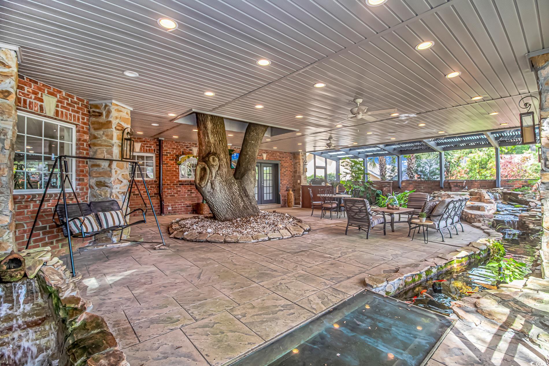 510 Rum Gully Road Murrells Inlet, SC 29576 - Photo 30 of 35 View of patio / terrace with a ceiling fan