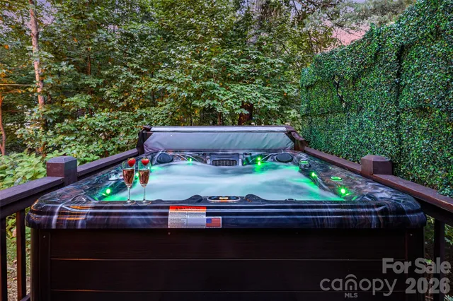 a view of a wooden bridge