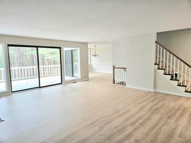 a view of a livingroom with a fireplace