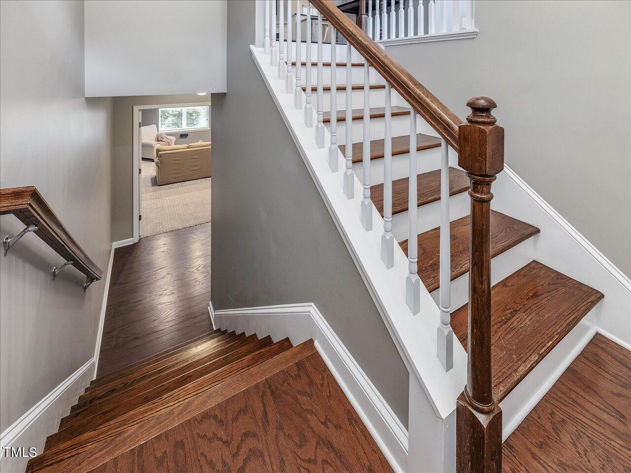 4607 Springerly Lane Raleigh, NC 27612 - Photo 31 of 68 31-Steps to Lower Level
