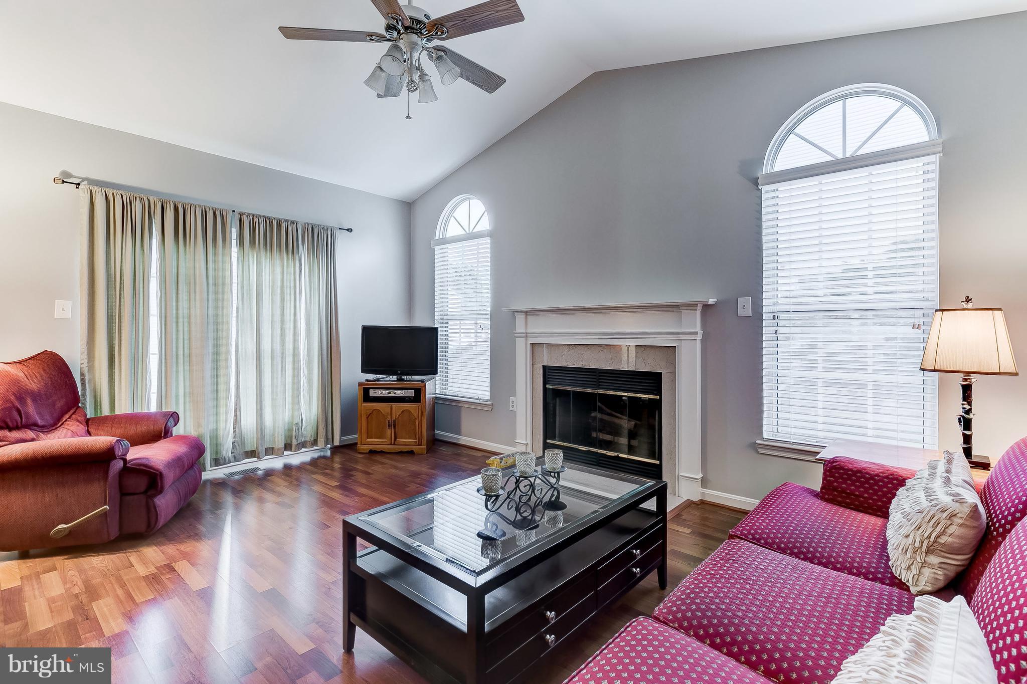 4313 Mispillion Road Baltimore, MD 21236 - Photo 15 of 38 a living room with furniture a flat screen tv and a fireplace