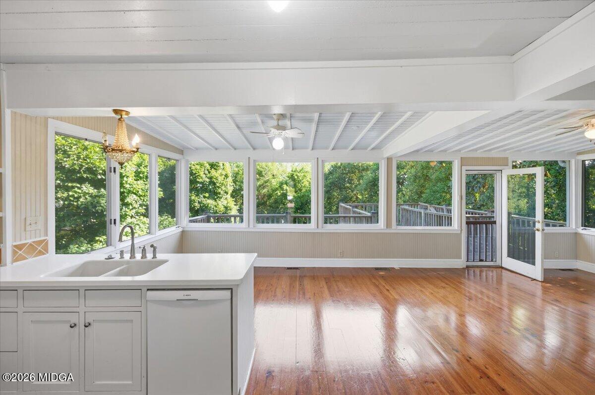 1019 Bond Street Macon, GA 31201 - Photo 21 of 56 a living room with a large window and wooden floor