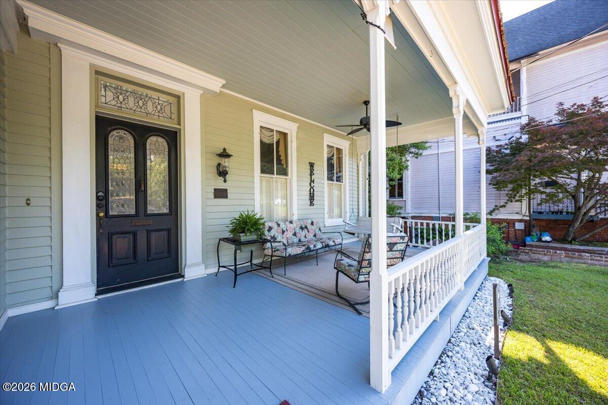 1019 Bond Street Macon, GA 31201 - Photo 55 of 56 a view of a house with a small yard and floor to ceiling window