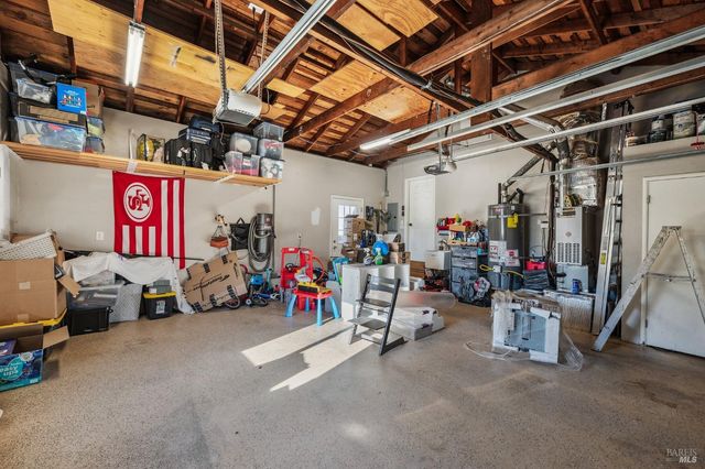 a view of a storage room with utility