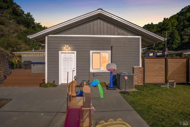 a front view of house with yard