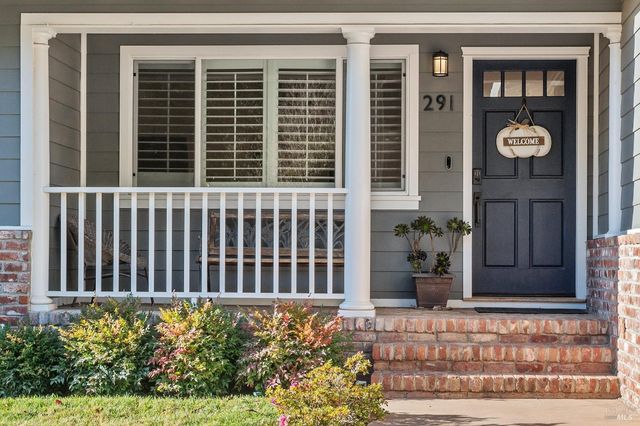 a front view of a house