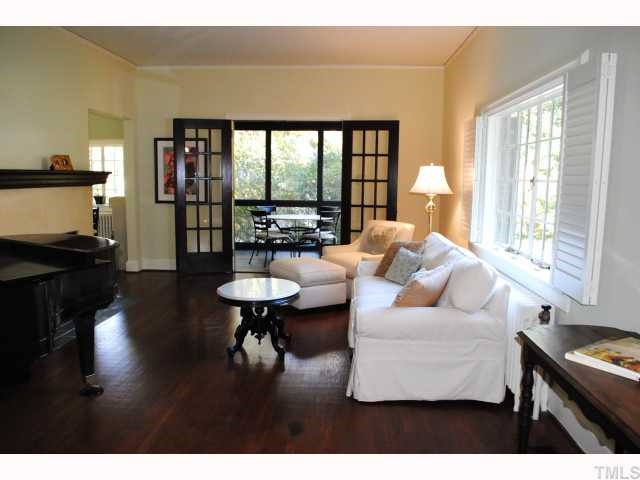117 Pinecrest Road Durham, NC 27705 - Photo 2 of 12 Hardwood floors in spacious living area.