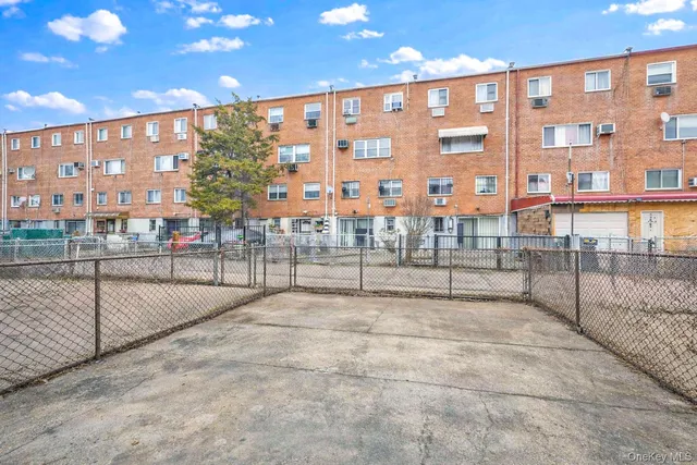 a view of an outdoor space with a street view