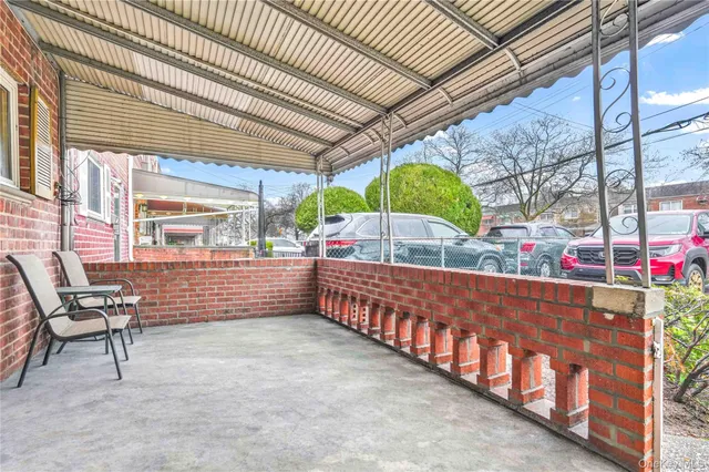 a view of an outdoor sitting area