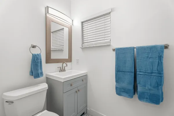 a bathroom with a sink and a toilet