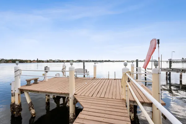 a view of roof deck with patio