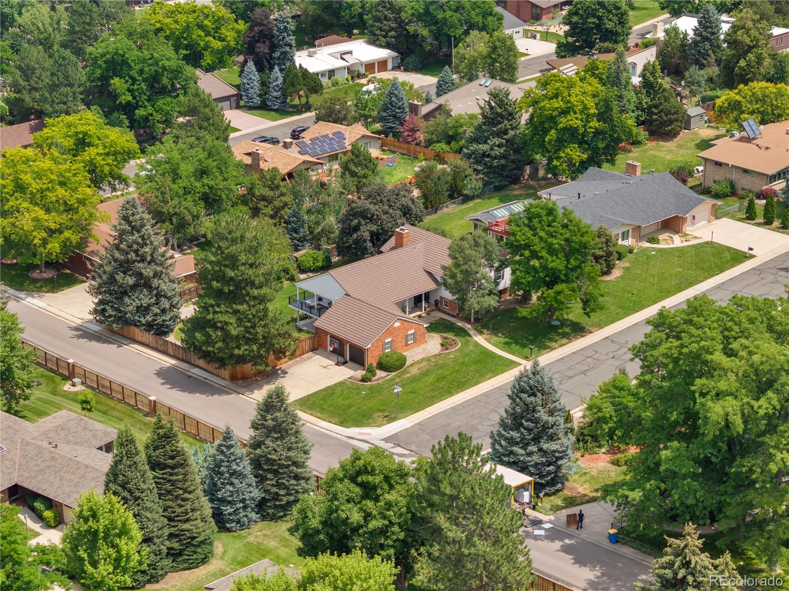 1 Hillside Drive Wheat Ridge, CO 80215 - Photo 46 of 50 an aerial view of residential house with outdoor space and street view