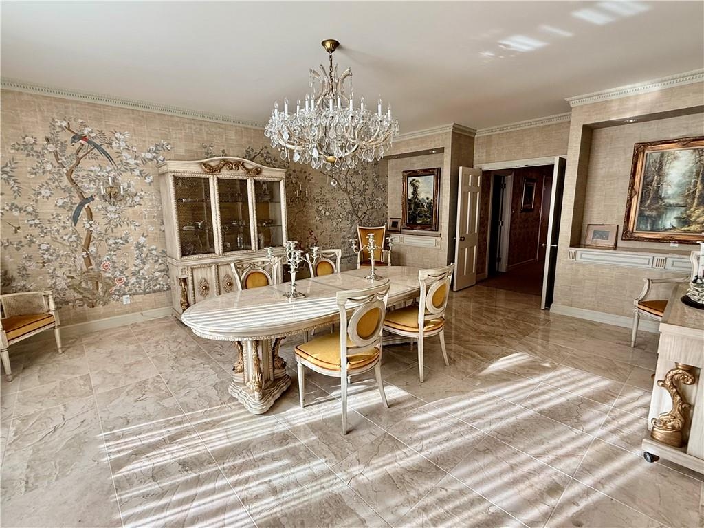206 Fairview Road Pittsburgh, PA 15238 - Photo 11 of 29 a view of a dining room with furniture and chandelier