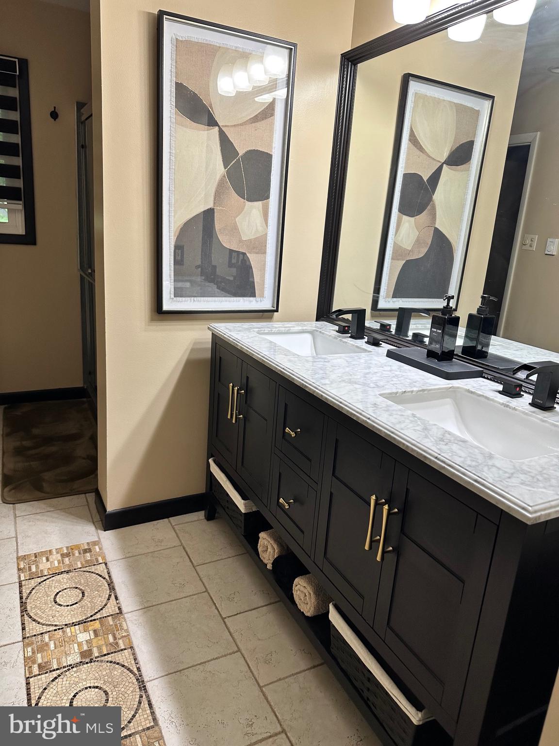 1801 Crums Mill Road Harrisburg, PA 17110 - Photo 15 of 29 a bathroom with a double vanity sink and a mirror