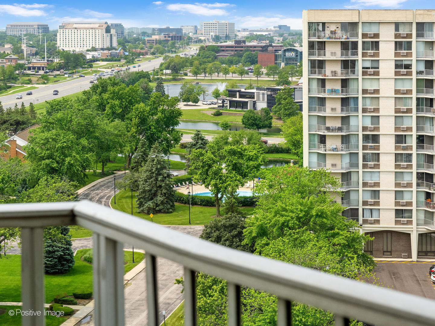 40 North Tower Road, Unit 12F Oak Brook, IL 60523 - Photo 21 of 25 a view of a city from a balcony