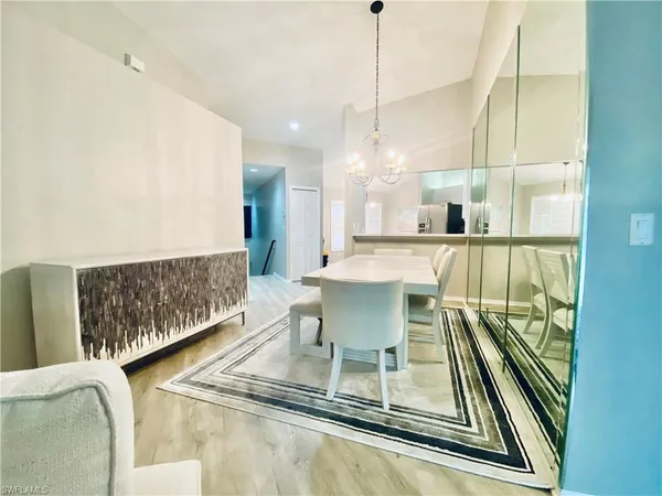 a living room with a couch and a table