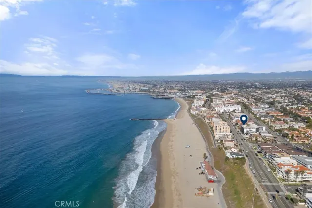 a city view with ocean view