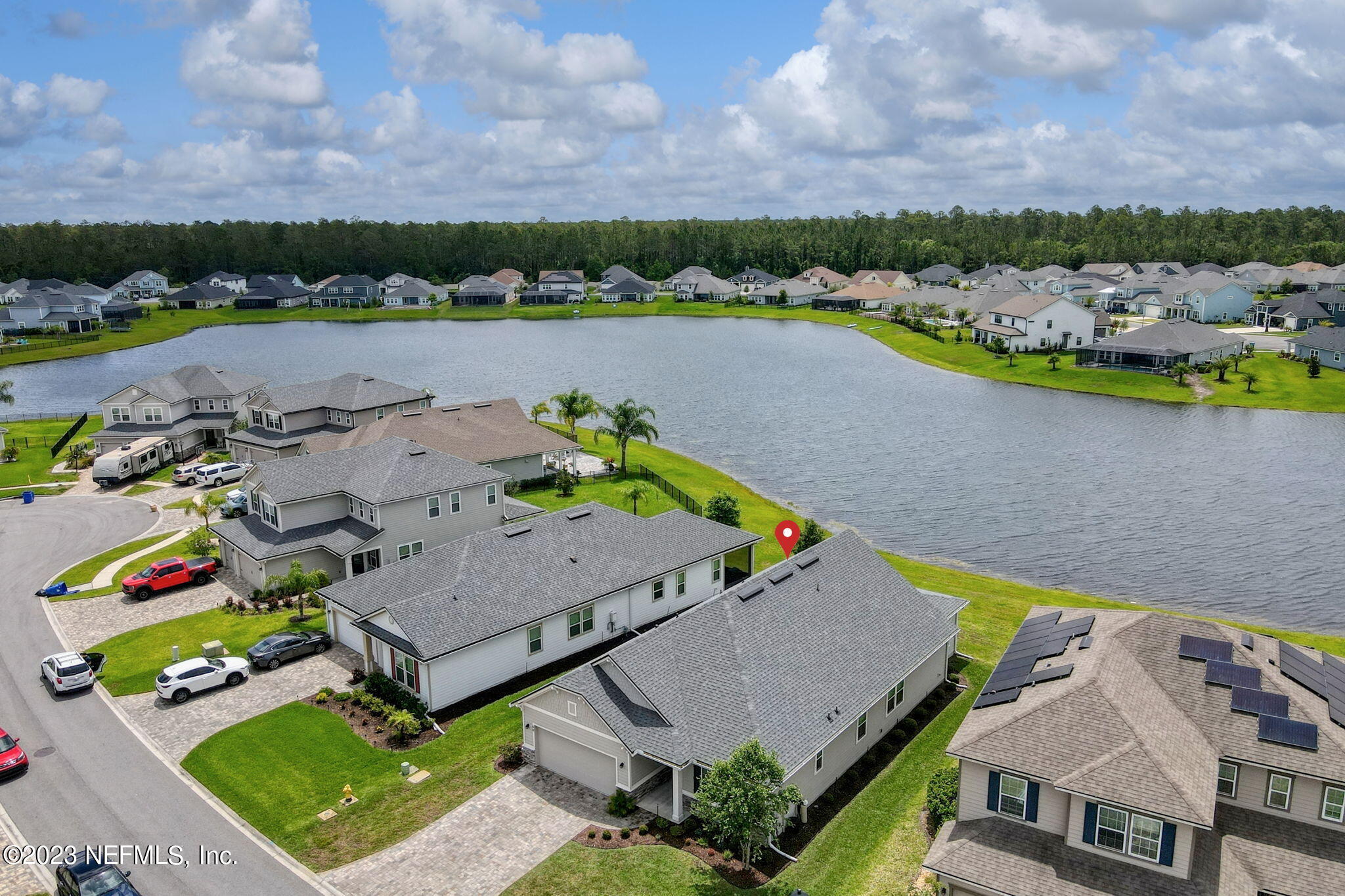 69 Willow Lake Drive St. Augustine, FL 32092 - Photo 41 of 42 an aerial view of a house with a swimming pool